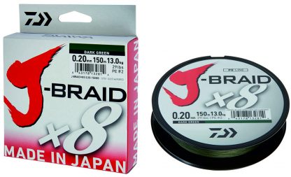 J-Braid x8 niti 150m tamno zelena 0.13mm/8.00kg
