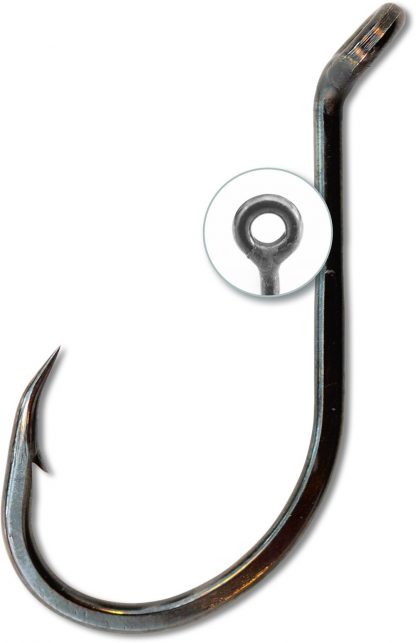 Udica br. 7/0 Power Rig Hook Black Nickel