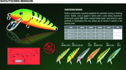 Vobler SHOUTDOWN MINNOW 5cm/3.1g floating  boja 081